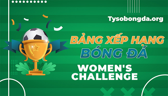 Bảng xếp hạng Women’s Challenge dữ liệu được update liên tục 24/7