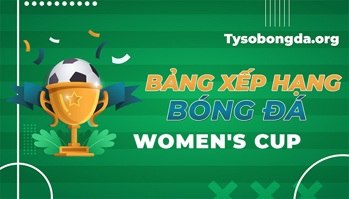 Bảng xếp hạng Women’s Cup hôm nay | Bảng thứ hạng Women’s Cup mới nhất