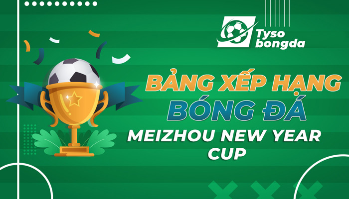 Bảng xếp hạng bóng đá MeiZhou New Year Cup cập nhật mới nhất