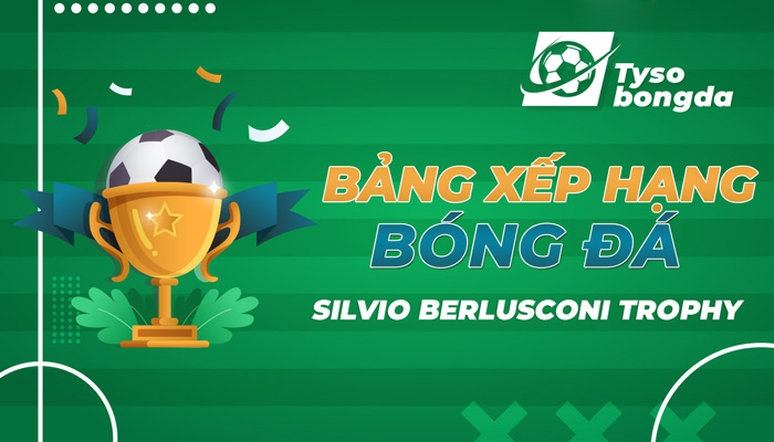 Bảng xếp hạng Italy – Silvio Berlusconi Trophy cập nhật mới nhất hôm nay