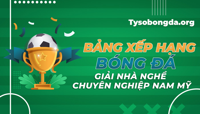 Bảng xếp hạng giải nhà nghề chuyên nghiệp Nam Mỹ mới nhất